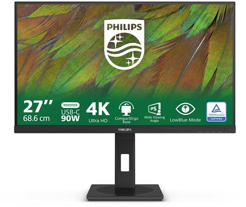 Philips 3000 series 27B1U3900/00 computer monitor 68,6 cm (27") 3840 x 2160 Pixels 4K Ultra HD LCD Zwart