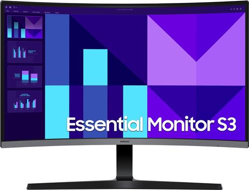 PC Monitor - Samsung - LS27D390GAUXEN - 27'' - 1800R - FHD 1920x1080 - 100Hz - VA - 4ms(GTG) - 1800R - 200cd/m² - 3000:1 - HDMI