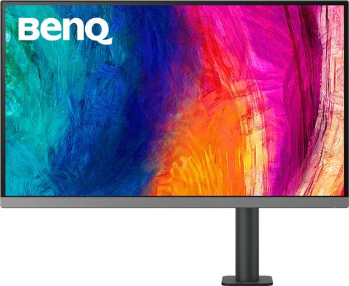 BenQ PD2706UA 27-inch Ergo Arm 4K-monitor, 90W USB-C, UHD, P3, DisplayHDR 400, IPS beeldscherm, af fabriek gekalibreerd, DualView, donkere kamer-modus, animatie-modus, CAD/CAM-modus, ePaper-modus, Hotkey Puck G2, KVM