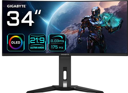 Gigabyte MO34WQC - Curved Ultrawide OLED Gaming Monitor - 175hz - 34 inch
