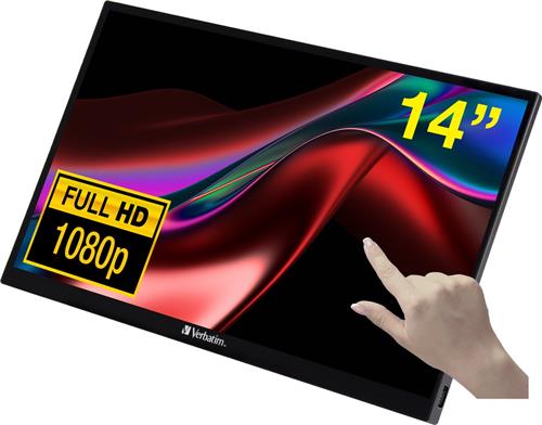 Touch Screen Monitor Verbatim 14" FHD IPS 1920 x 1080 px