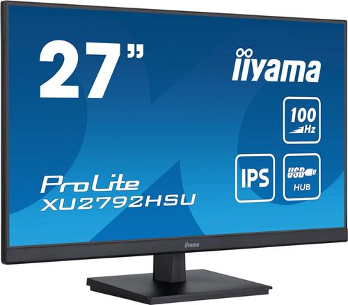 iiyama ProLite XU2792HSU-B6 - 27 Inch - IPS - Full HD - USB-Hub
