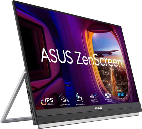 ASUS ZenScreen MB229CF - Portable Monitor - USB-C 60W - 100hz - 22 inch - Met Stand