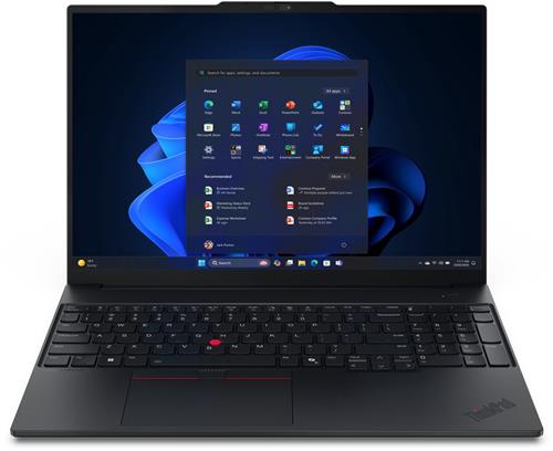 Lenovo ThinkPad E16 Gen 3 (Intel) Intel Core Ultra 7 255H Laptop 40,6 cm (16") WUXGA 16 GB DDR5-SDRAM 512 GB SSD Wi-Fi 6E (802.11ax) Windows 11 Pro Engels Zwart