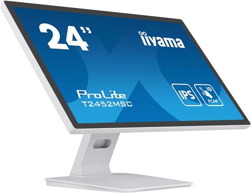 iiyama ProLite computer monitor 60,5 cm (23.8") 1920 x 1080 Pixels Full HD LCD Touchscreen Multi-gebruiker Wit