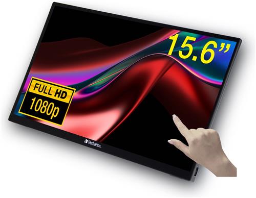 Touch Screen Monitor Verbatim PMT-15 Black IPS LCD 15,6"