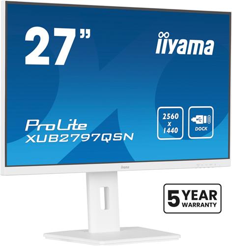 iiyama G-MASTER XUB2797QSN-W2 computer monitor 68,6 cm (27") 2560 x 1440 Pixels 4K Ultra HD LED Wit