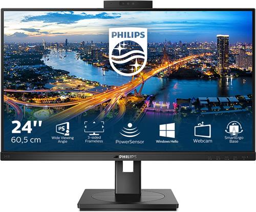 Philips 242B1H - Full HD Monitor - Powersensor - Lichtsensor - HDMI-DP-USB Hub - Verstelbaar - 24 inch