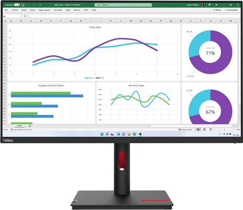ThinkVision T32h-30 31,5" QHD-USB-C-Docking-beeldscherm