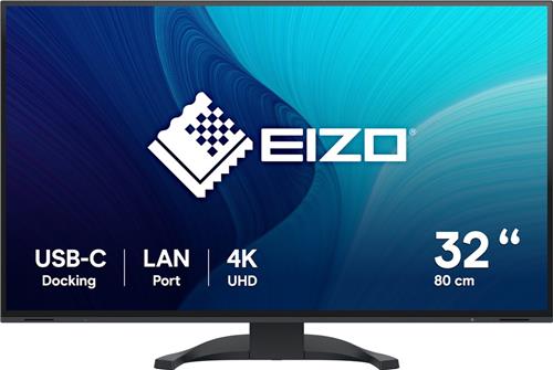 EIZO FlexScan EV3240X-BK LED display 80 cm (31.5") 3840 x 2160 Pixels 4K Ultra HD Zwart