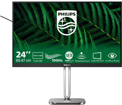 Philips 5000 series 24B2G5200/00 computer monitor 60,5 cm (23.8") 1920 x 1080 Pixels Full HD LCD Antraciet