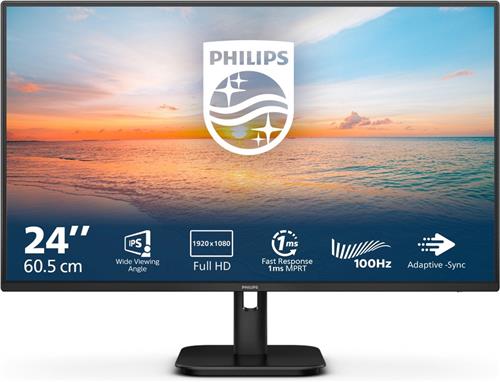 Philips 24E1N1100A - Full HD IPS Monitor - 100hz - Speakers - 24 inch
