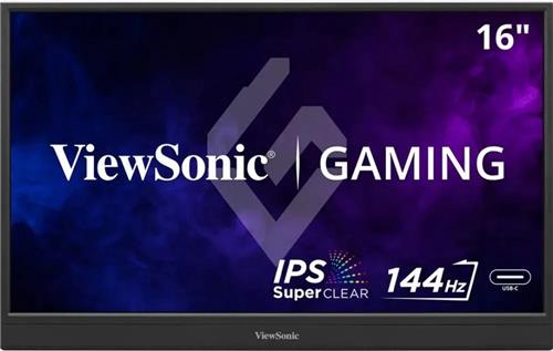 ViewSonic VX1654 - Portable Monitor - 1920x x 1080 (1080p) - IPS - 144 Hz - 16:9 - USB-C, mini HDMI