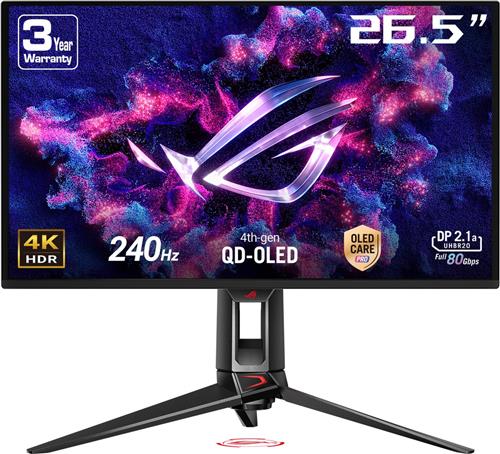 ASUS ROG Swift OLED PG27UCDM - 4K QD-OLED Gaming Monitor - DP2.1 - 240Hz - 27 Inch