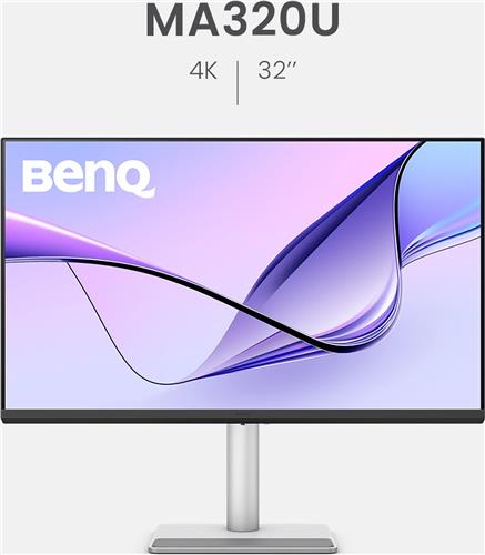 BenQ Mac Monitor MA320U 32" 4K UHD - Beeldscherm voor MacBook Pro, MacBook Air en Mac mini - 2 x HDMI - 2 X USB-C - 90W voeding - M-book modus - P3 kleurengamma