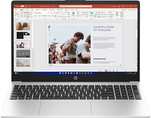 HP 250 G10 Intel® Core i5 i5-1334U Laptop 39,6 cm (15.6") Full HD 16 GB DDR4-SDRAM 512 GB SSD Wi-Fi 6 (802.11ax) Gratis DOS Zilver