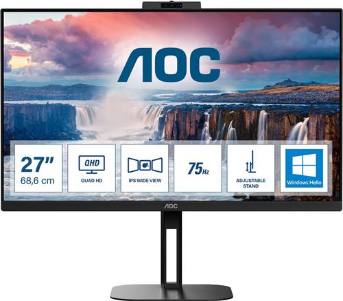 AOC V5 Q27V5CW - QHD IPS 75Hz Monitor - 27 Inch