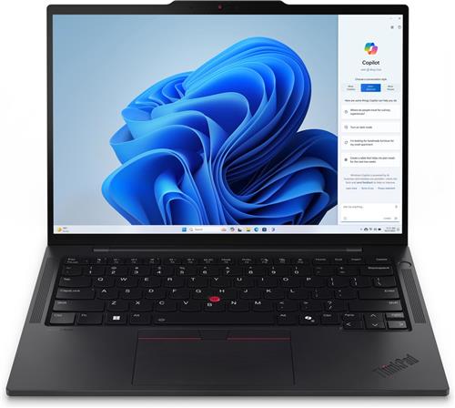 Lenovo ThinkPad T14s Gen 5 Intel Core Ultra 7 155U Laptop 35,6 cm (14") WUXGA 16 GB LPDDR5x-SDRAM 512 GB SSD Wi-Fi 6E (802.11ax) Windows 11 Pro Engels Zwart