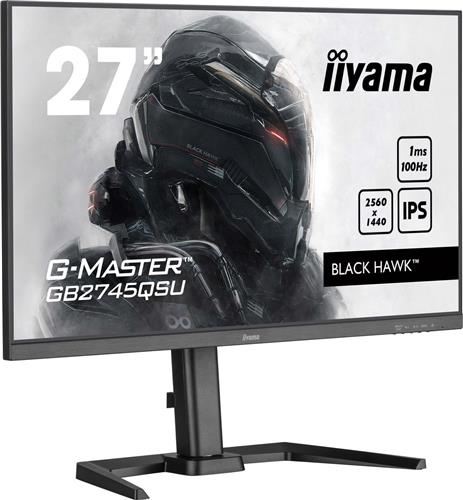 iiyama G-Master Black Hawk GB2745QSU-B2 - LED-monitor - 27" IPS - 2560 x 1440 WQHD - 100Hz - 300 cd/m² - 1300:1