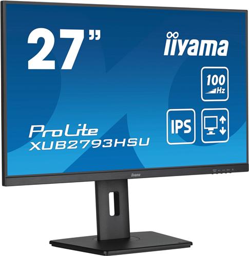 IIYAMA ProLite XUB2793HSU-B7 - LED-monitor 27" IPS - 1920 x 1080 Full HD - 100Hz - 250 cd/m² - 1000:1