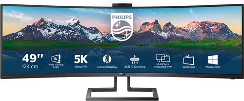 Philips 499P9H - UltraWide Dual QHD Curved - USB-C - VA Monitor - 49 inch