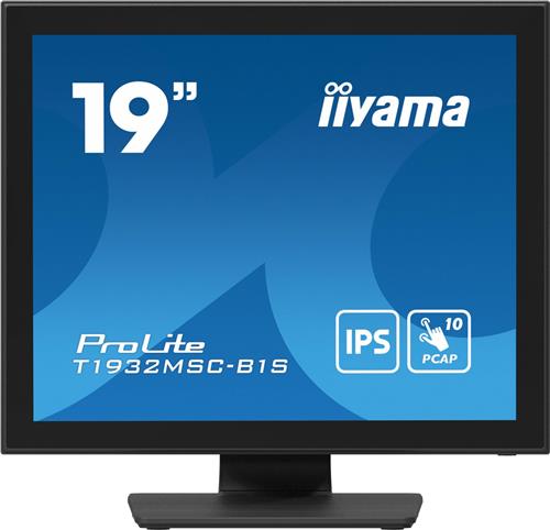 iiyama ProLite T1932MSC-B1S computer monitor 48,3 cm (19") 1280 x 1024 Pixels Full HD LED Touchscreen Tafelblad Zwart