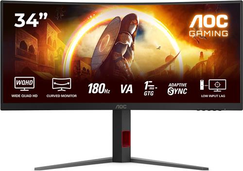 AOC G4 CU34G4 - Curved Ultrawide Gaming Monitor - 180hz - 34 inch