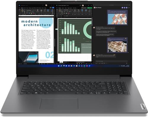 Lenovo V17 G4 IRU Intel® Core i7 i7-13620H Laptop 43,9 cm (17.3") Full HD 16 GB DDR4-SDRAM 512 GB SSD Wi-Fi 6 (802.11ax) Windows 11 Pro Engels Grijs