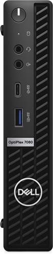DELL OptiPlex 7080 i5-10500T MFF Intel® Core i5 8 GB DDR4-SDRAM 256 GB SSD Windows 10 Pro Mini PC Zwart