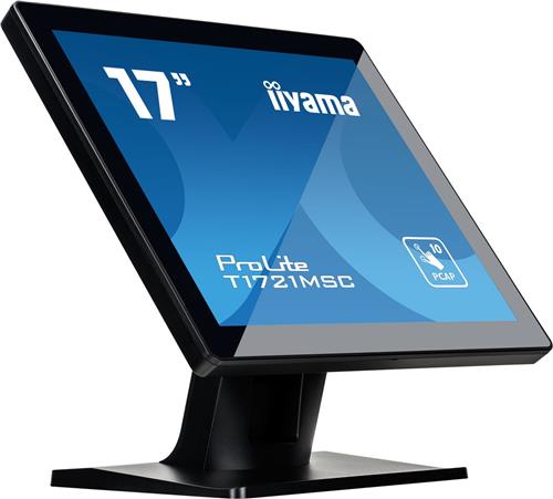 iiyama ProLite T1721MSC-B2 computer monitor 43,2 cm (17") 1280 x 1024 Pixels SXGA LED Touchscreen Tafelblad Zwart