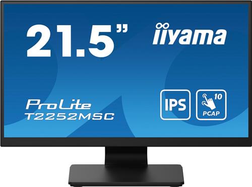 iiyama ProLite T2252MSC-B2 - 22 Inch - IPS - Full HD - 10 punts touch