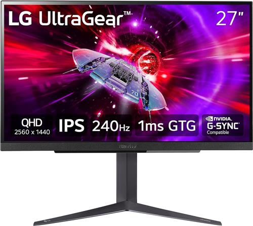 LG UltraGear 27GR83Q-B - QHD IPS Gaming Monitor - HDMI 2.1 - 240hz - 1ms - 27 inch