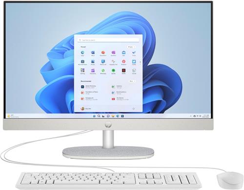 HP AIO 24-cr0057nd PC NL Intel® Core i5 i5-1335U 60,5 cm (23.8") 1920 x 1080 Pixels Alles-in-één-pc 16 GB DDR4-SDRAM 512 GB SSD Windows 11 Home Wi-Fi 6 (802.11ax) Wit