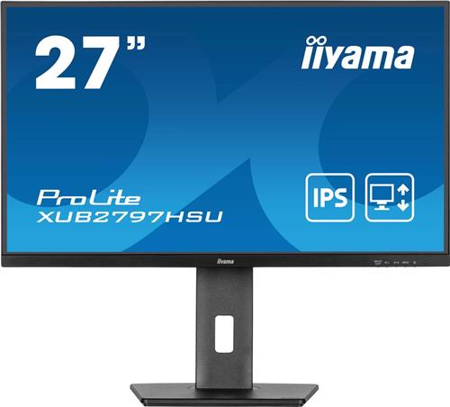 iiyama ProLite XUB2797HSU-B2 - 27 inch - Full HD - IPS - USB-Hub (2x) - Verstelbaar