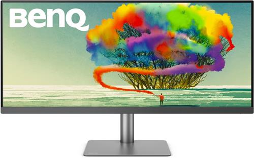 BenQ Ultrawide Monitor PD3420Q - WQHD Grafisch Design/ Filmbewerking - USB-C - 3440x1440 - IPS beeldscherm - Geschikt voor Mac - 34 inch