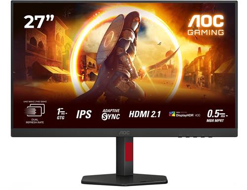 AOC G4 U27G4R - 4K Gaming Monitor - Dual Frame - 160hz tot 320hz - Full HD tot 4K - 27 inch