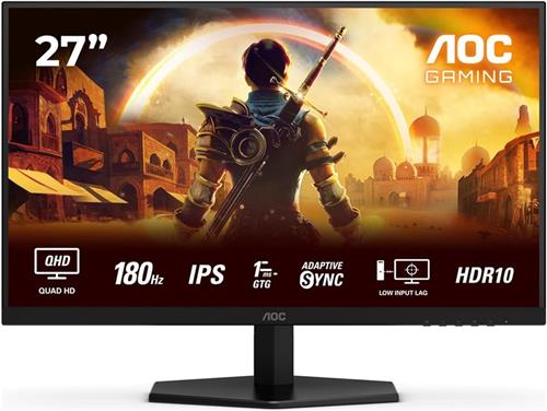 AOC G4 Q27G42XE - QHD IPS Gaming Monitor - Esports Base - 0.5ms - 180hz - 27 inch