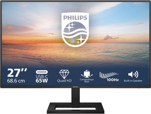 Philips 27E1N1600AE - QHD IPS Monitor - USB-C 65w - 27 inch
