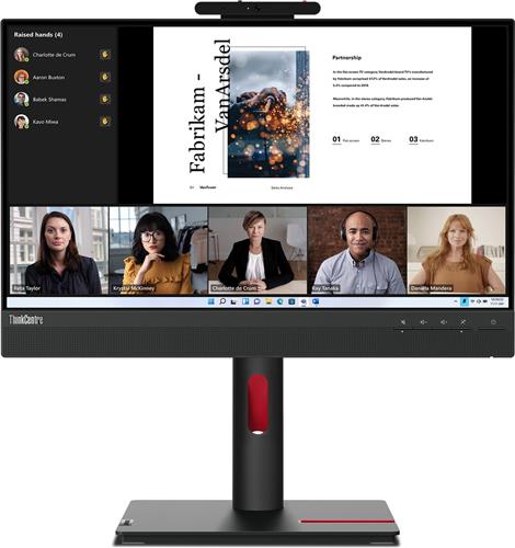 Lenovo ThinkCentre Tiny-In-One 22 LED display 54,6 cm (21.5") 1920 x 1080 Pixels Full HD Zwart