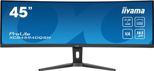 iiyama ProLite XCB4594DQSN-B1 - 45 Inch - VA - DQHD - USB-C Dock - Curved - Verstelbaar