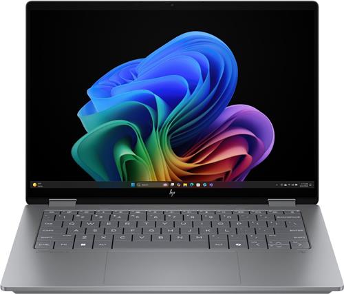 HP OmniBook X FlipNGAI 14-fm0075nd NL Copilot+ PC Intel Core Ultra 7 258V Hybride (2-in-1) 35,6 cm (14") Touchscreen 3K 32 GB LPDDR5x-SDRAM 1 TB SSD Wi-Fi 7 (802.11be) Windows 11 Home Zilver