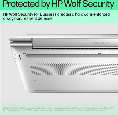 HP ProBook 460 G11 Intel Core Ultra 5 125U Laptop 40,6 cm (16") WUXGA 16 GB DDR5-SDRAM 512 GB SSD Wi-Fi 6E (802.11ax) Windows 11 Pro AI PC Zilver