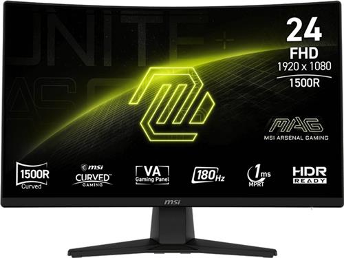 MSI MAG 242C - Full HD Curved Gaming Monitor - 180hz - 24 inch