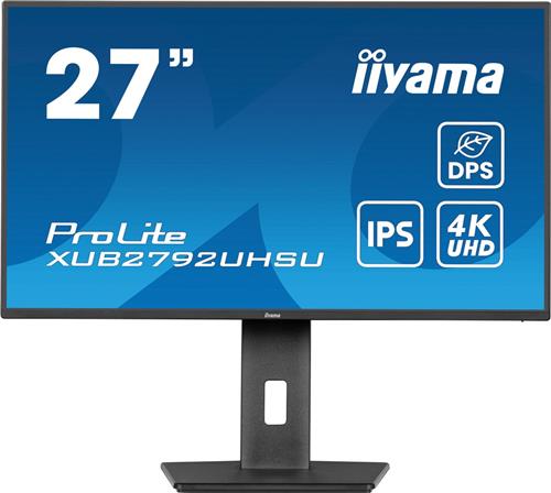 Iiyama XUB2792UHSU-B6 - 27 inch - 4K - IPS - USB-Hub (3x) - Verstelbaar