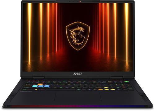 MSI Raider A18 HX A9WIG-011NL - Laptop - 18" - 3840 x 2400 @ 120 Hz - AMD Ryzen 9 9955HX3D - 64 GB DDR5 - 2 TB SSD - NVIDIA GeForce RTX 5080 - Wi-Fi 7 - Windows 11 Home - Qwerty - Zwart