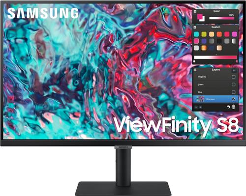 Samsung ViewFinity S80TB - LS27B800TGUXEN - 4K Thunderbolt Monitor - RJ45 - USB-Hub - Ergonomisch - 27 inch