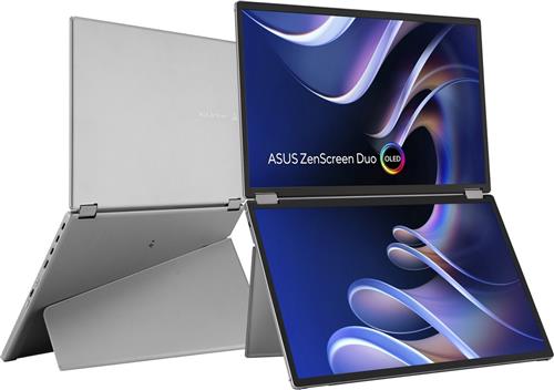ASUS ZenScreen Duo OLED MQ149CD 360° Foldable Portable Monitor -16:10 1920x1200 FHD OLED - Dual USB Type-C mini-HDMI - Dual 14 Inch
