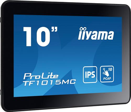 iiyama TF1015MC-B3 beeldkrant Interactief flatscreen 25,6 cm (10.1") LED 500 cd/m² HD Zwart Touchscreen