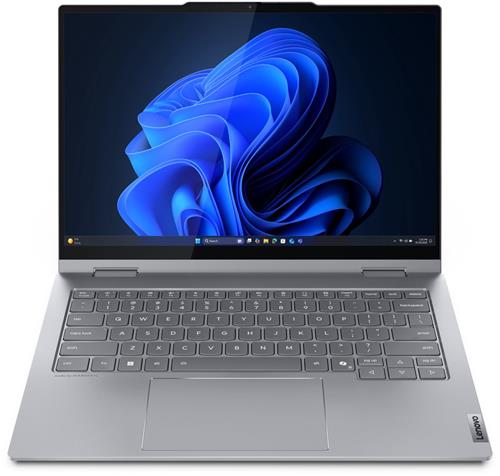 Lenovo ThinkBook 14 2-in-1 G5 IAU Intel Core Ultra 5 225U Hybride (2-in-1) 35,6 cm (14") Touchscreen WUXGA 16 GB DDR5-SDRAM 512 GB SSD Wi-Fi 6E (802.11ax) Windows 11 Pro US International Grijs