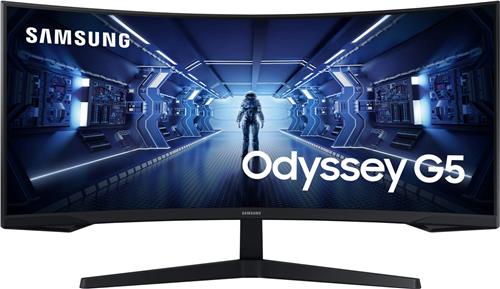 Samsung Odyssey G5 LC34G55TWWPXEN - QHD Ultrawide Curved Gaming Monitor - 165Hz - 34 Inch